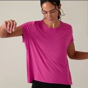 Athleta Pink Short Sleeve Tee